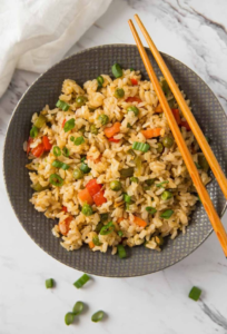 Read more about the article Rice with Peppers and Onions